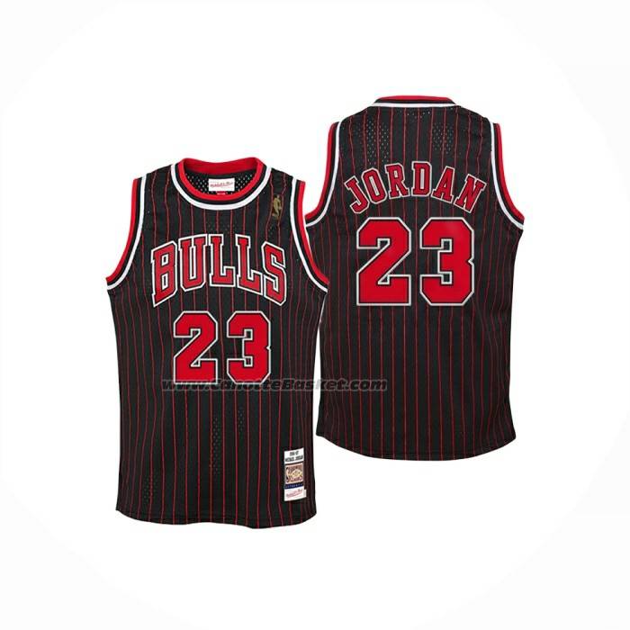 Maglia Chicago Bulls Michael Jordan No 23 Autentico 1996-97 Nero